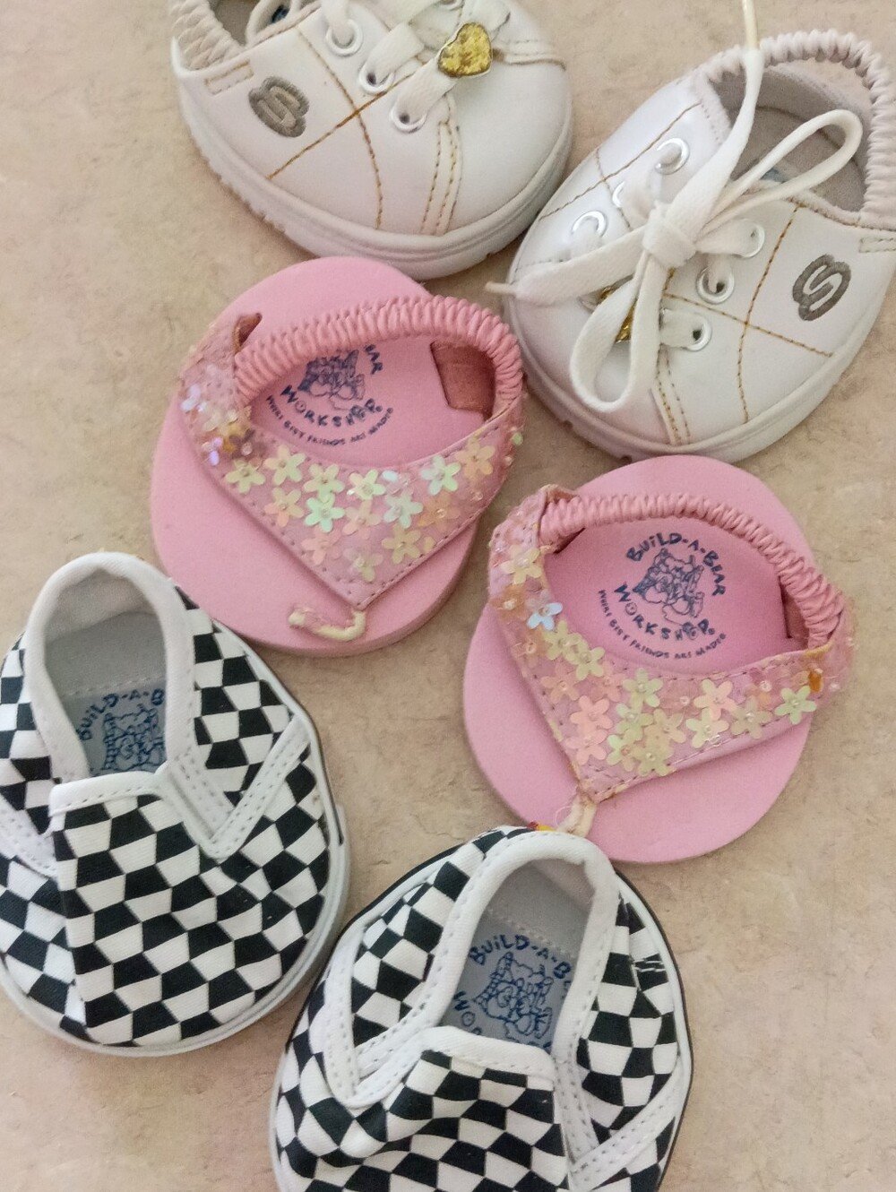 3 Build-A-Bear Workshop Shoe Lot